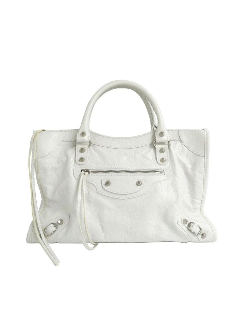 Balenciaga Le City Bag Medium White Lambskin